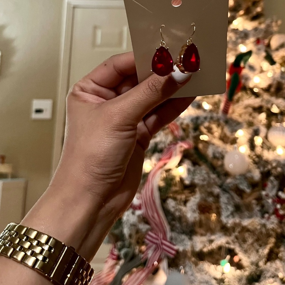 Burgundy Earrings